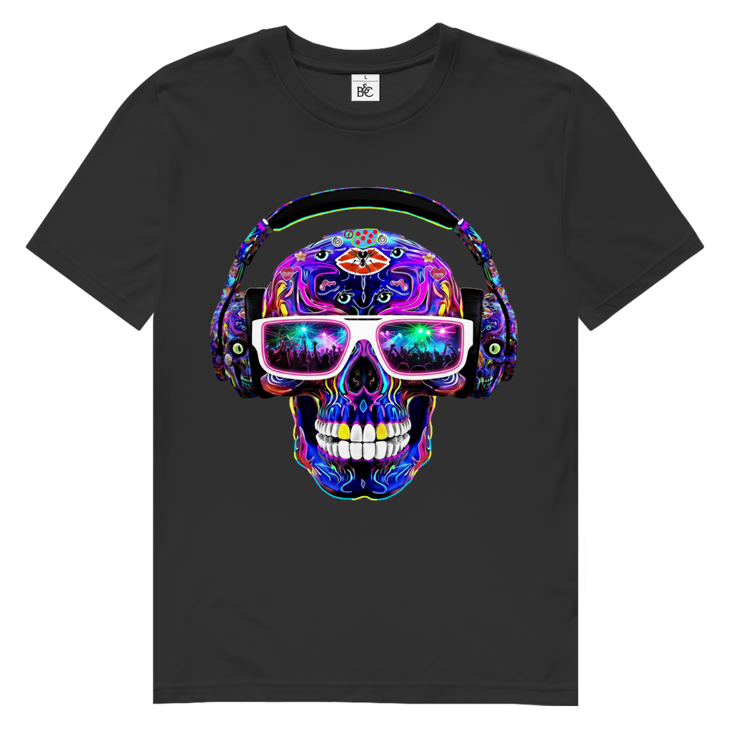SKULL DISKO Herren Premium Bio T-Shirt