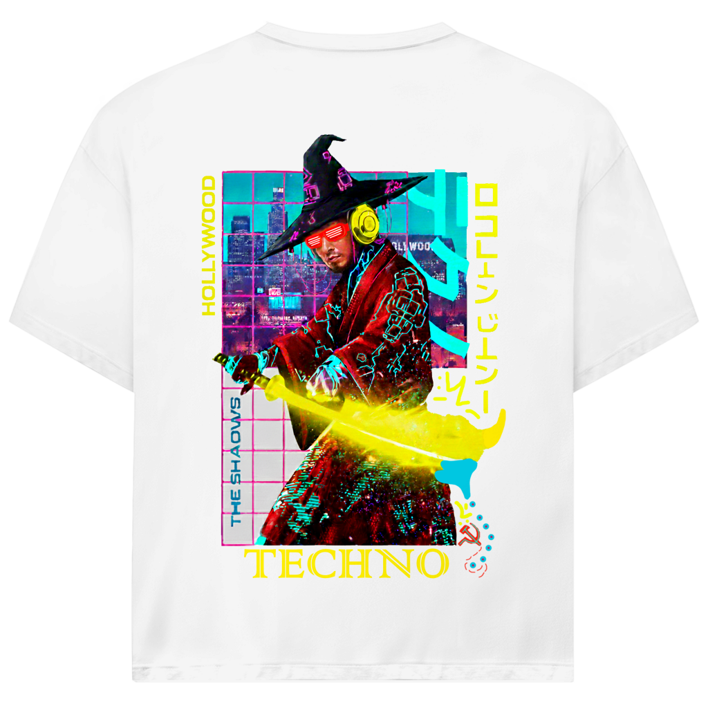 TECHNO NEON SAMURAI Jack and Jones Oversize T-Shirt