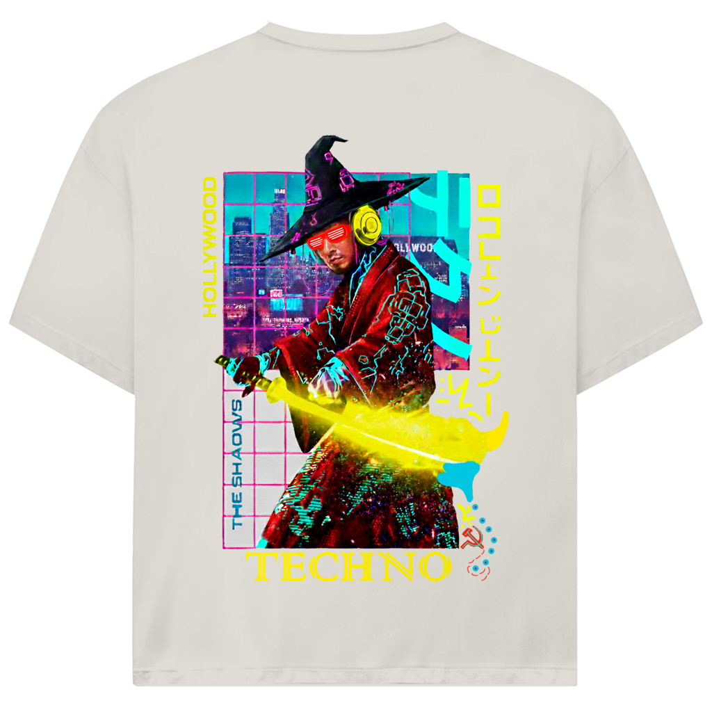 TECHNO NEON SAMURAI Jack and Jones Oversize T-Shirt