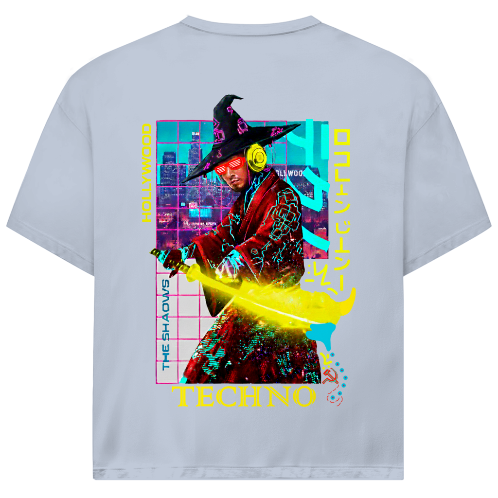 TECHNO NEON SAMURAI Jack and Jones Oversize T-Shirt