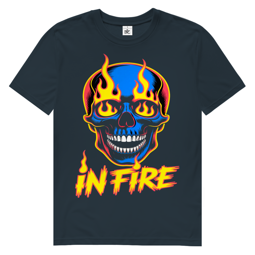 HOLLYWOOD SKULL Herren Premium Bio T-Shirt