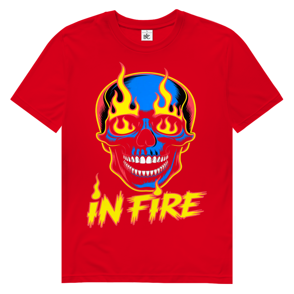 HOLLYWOOD SKULL Herren Premium Bio T-Shirt