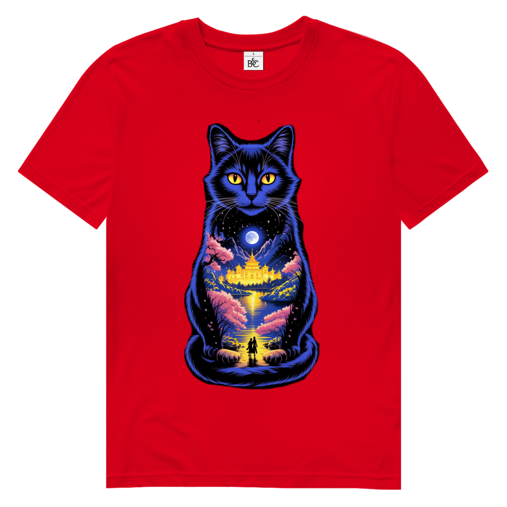 NEON KATZE Herren Premium Bio T-Shirt