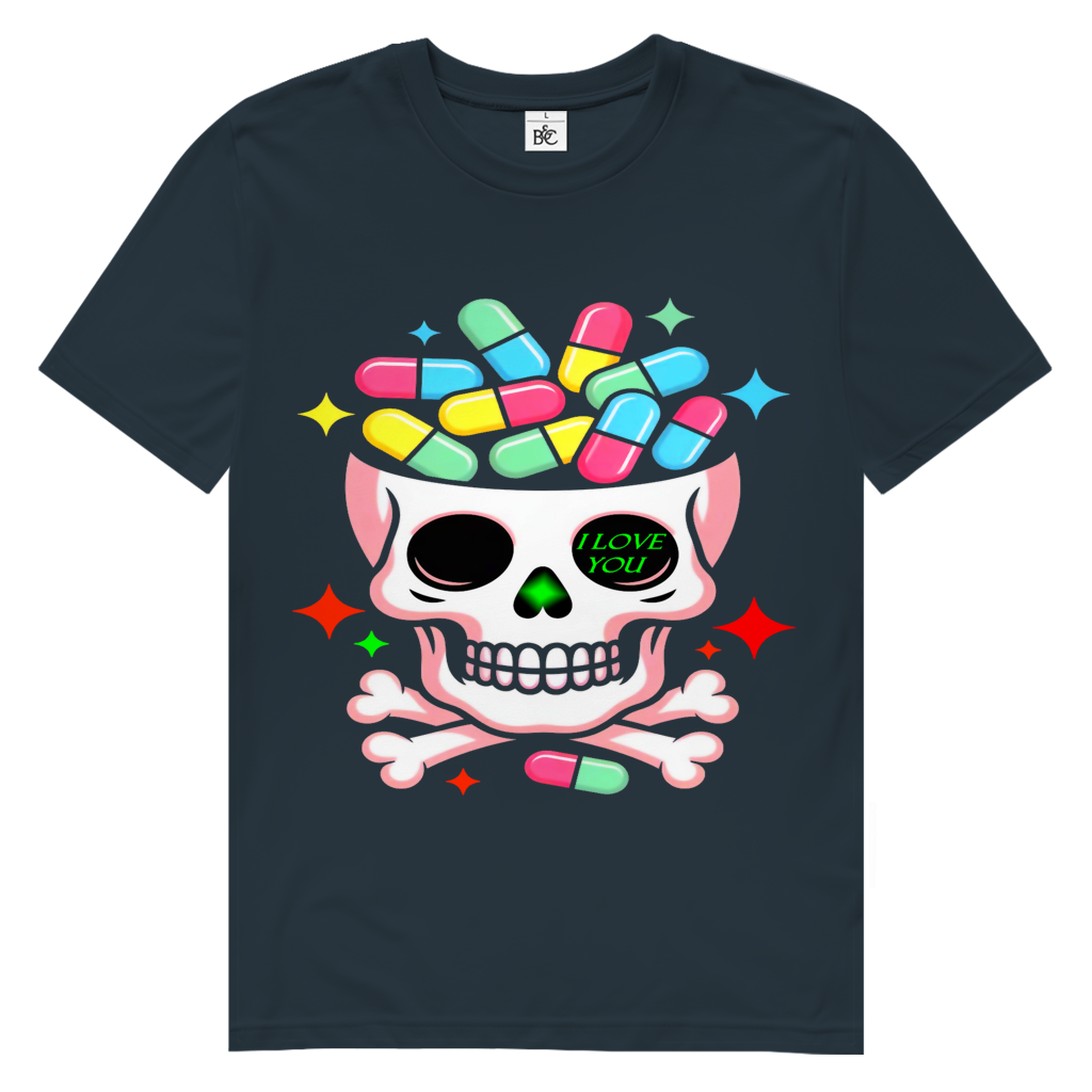 Toxic Love Skull  Herren Premium Tshirt
