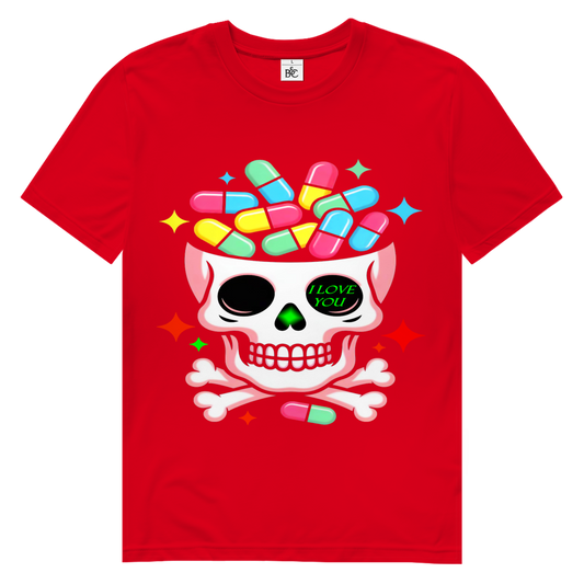 Toxic Love Skull  Herren Premium Tshirt