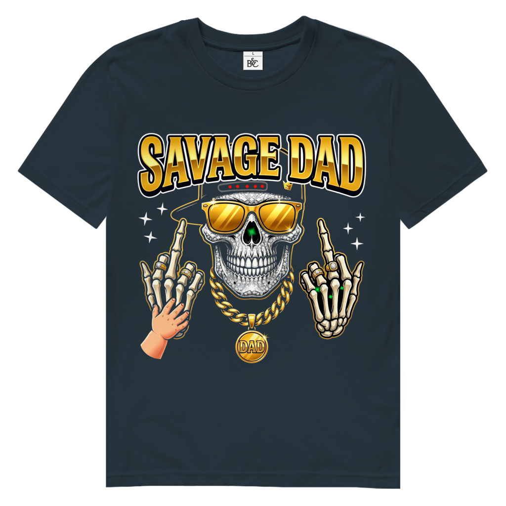 SAVAGE DAD Herren Premium Tshirt