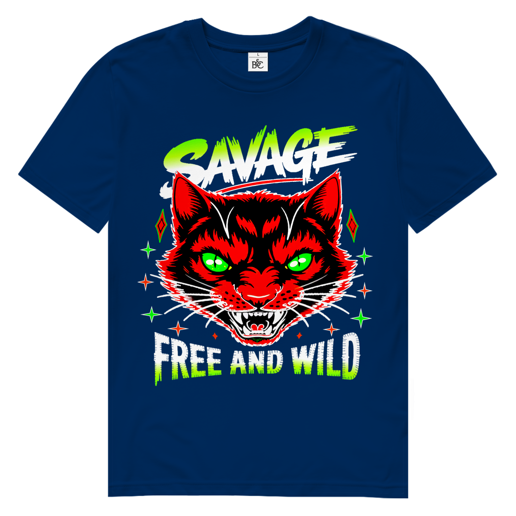 SAVAGE WILD Herren Premium Bio T-Shirt