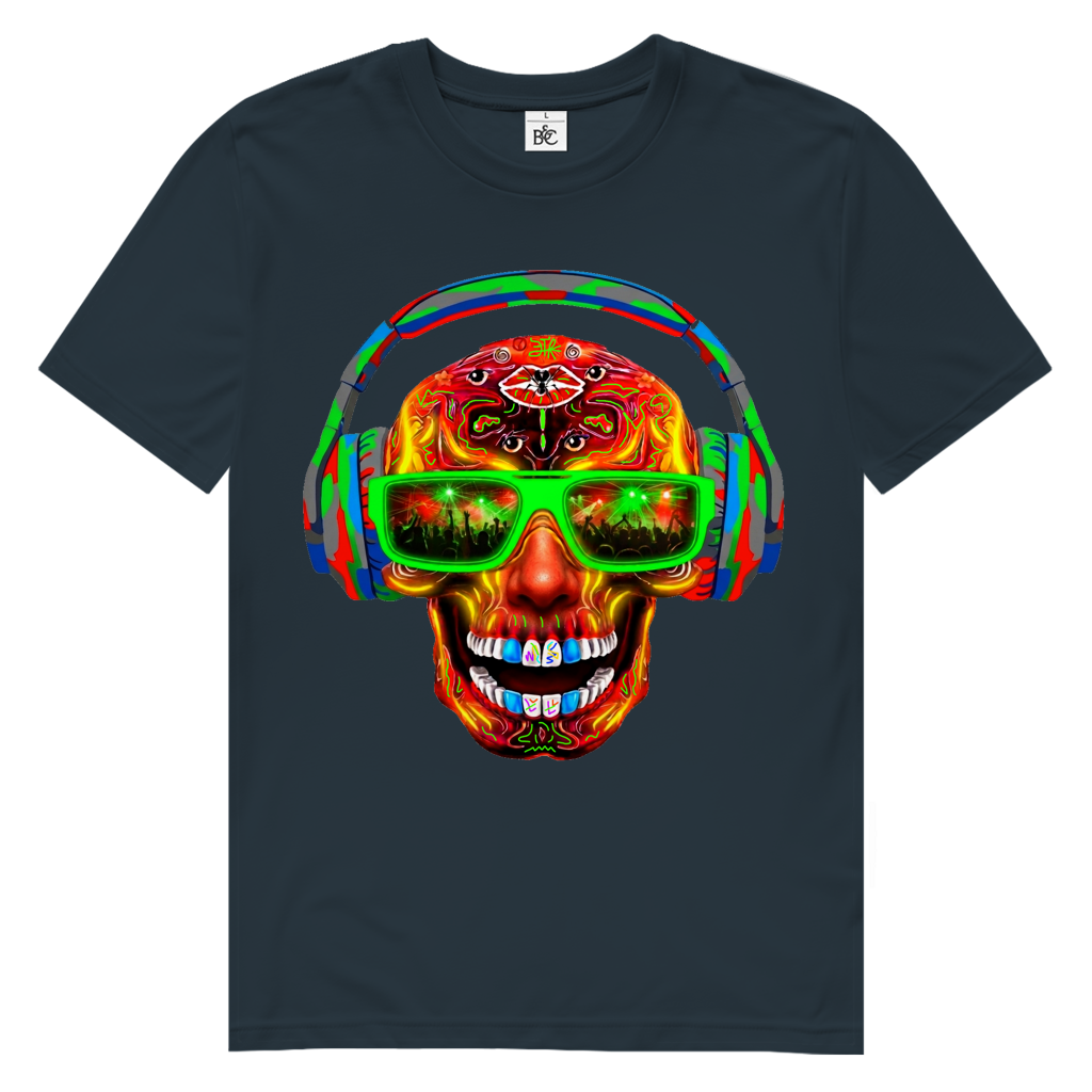 MUSIK SKULL Herren Premium Bio T-Shirt