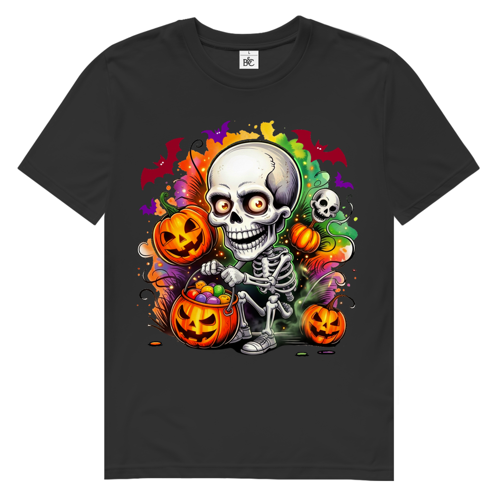 Color Explosion Skull Herren Premium Bio T-Shirt