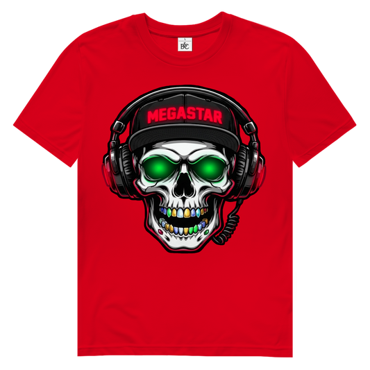 Herren Premium Bio T-Shirt MEGASTAR SKULL