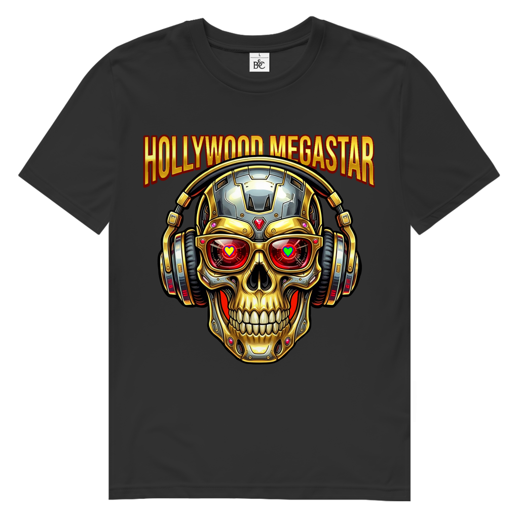 Herren Premium Bio T-Shirt HOLLYWOOD MEGASTAR