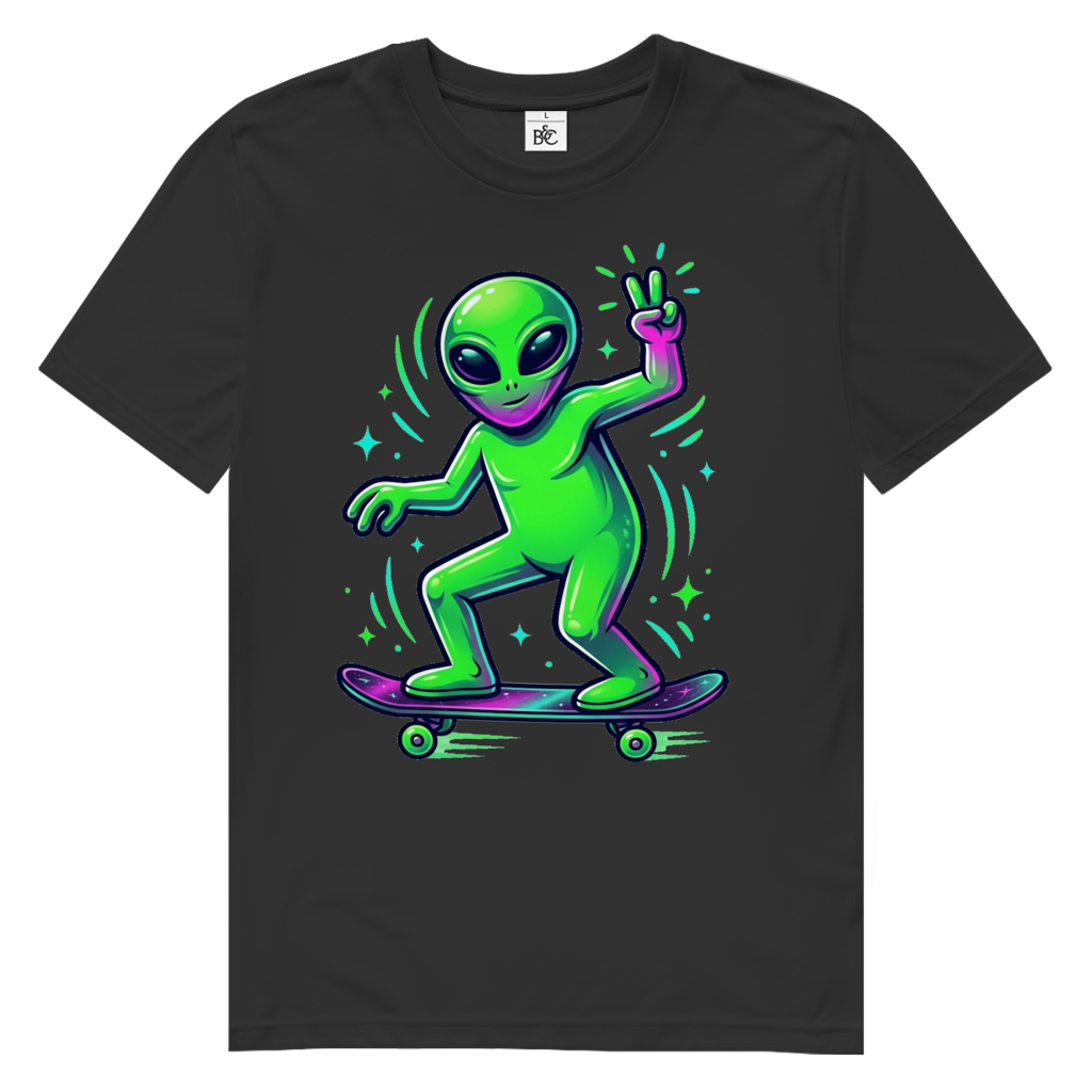 Alien On Board Herren Premium Bio T-Shirt