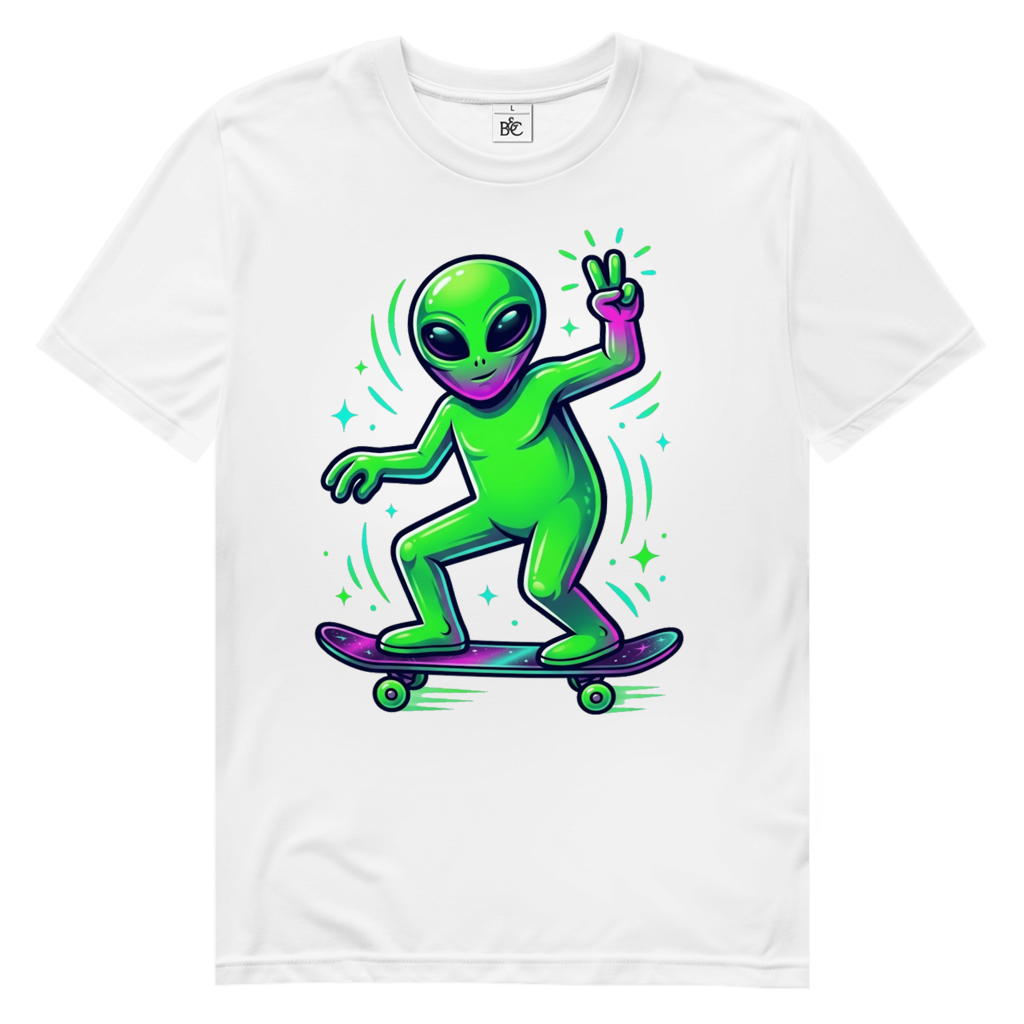 Alien On Board Herren Premium Bio T-Shirt