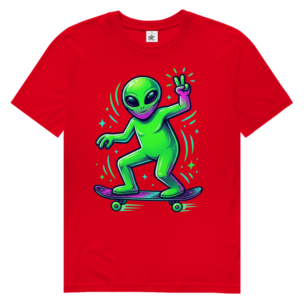 Alien On Board Herren Premium Bio T-Shirt