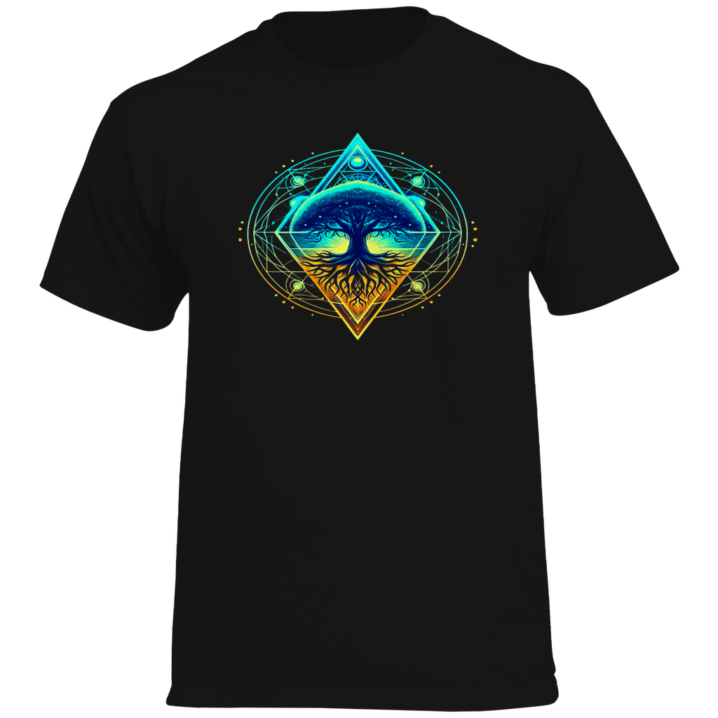 Kosmischer Baum des Lebens Herren T-Shirt