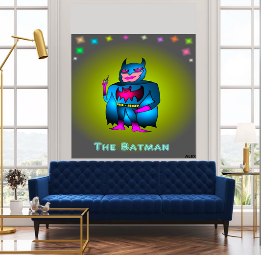 COMIC BATMAN FOREVER LEINWAND