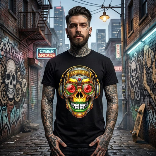 SKULL APPE Herren Premium Bio T-Shirt