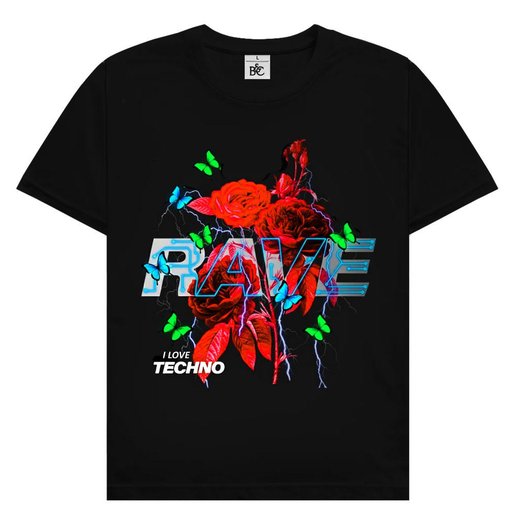 I LOVE TECHNO Herren T-Shirt