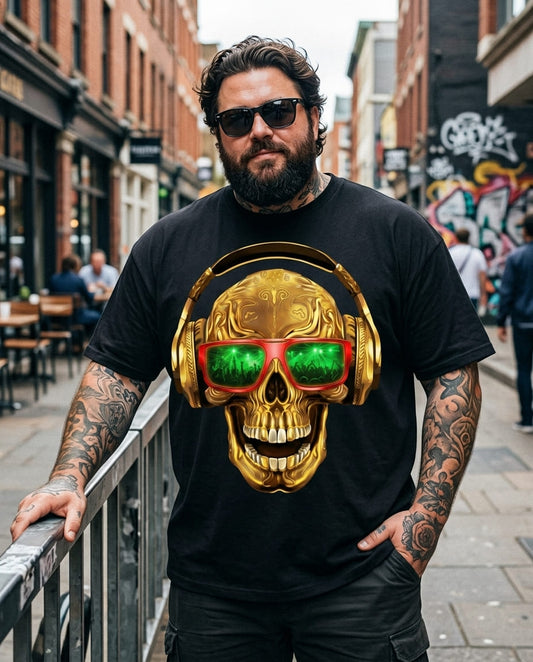 Herren Premium Bio T-Shirt MODEMARKE SKULL